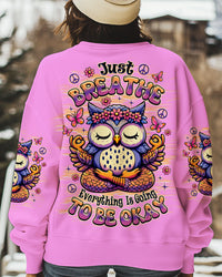 JUST BREATHE OWL ALL OVER PRINT - TLNZ0307251
