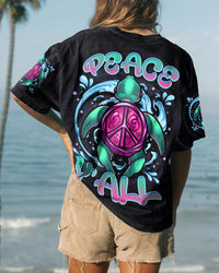 PEACE Y'ALL TURTLE ALL OVER PRINT - TLNZ0407231