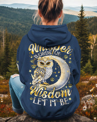 WHISPER WORDS OF WISDOM LET IT BE OWL ALL OVER PRINT - TYQY0611252
