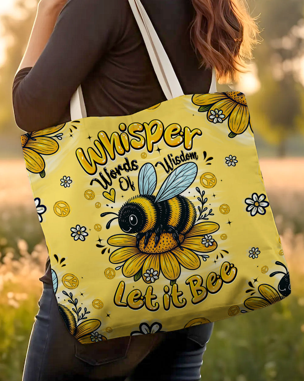 WHISPER WORDS OF WISDOM LET IT BEE TOTE BAG - TYQY1706254