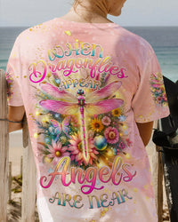 WHEN DRAGONFLIES APPEAR ANGELS ARE NEAR CHRISTMAS ALL OVER PRINT - TLNZ0111232