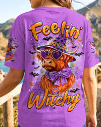 FEELIN' WITCHY HIGHLAND COW HALLOWEEN ALL OVER PRINT - TYQY1109264