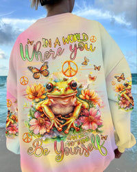 BE YOURSELF FROG ALL OVER PRINT - TLNZ2802243