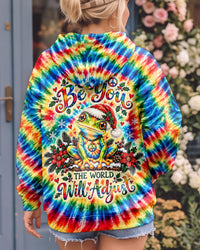 BE YOU THE WORLD WILL ADJUST CHRISTMAS FROG ALL OVER PRINT - YHLN1910261