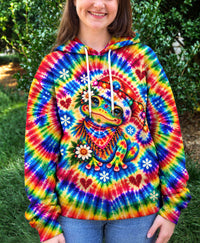 RAINBOW PEACE CHRISTMAS FROG ALL OVER PRINT - YHHG2010262