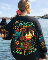 FIND ME WHERE THE MUSIC MEETS THE OCEAN GUITAR ALL OVER PRINT - TLNO0310232