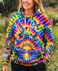 RAINBOW BURST HUMMINGBIRD GARDEN ALL OVER PRINT - YHHG1210262