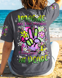 IMAGINE ALL THE PEOPLE LIVING LIFE IN PEACE ALL OVER PRINT - TY2008261