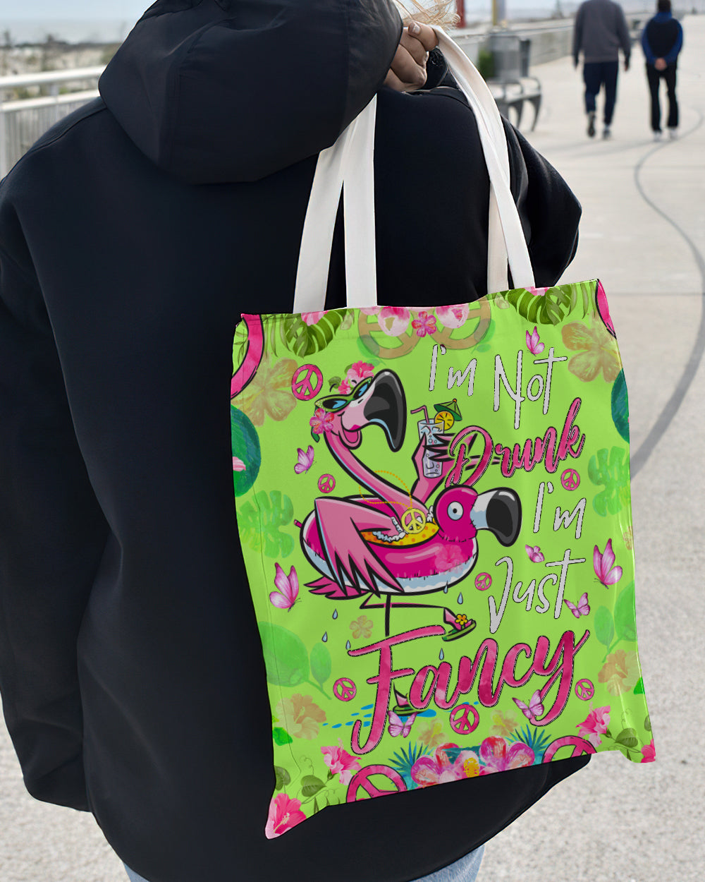 I'M JUST FANCY FLAMINGO TOTE BAG - TYQY2105243