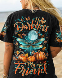 HELLO DARKNESS MY OLD FRIEND DRAGONFLY HALLOWEEN ALL OVER PRINT - TLNZ2208232