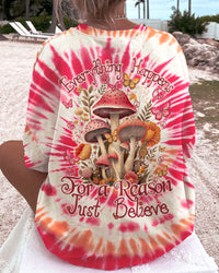 JUST BELIEVE MUSHROOM TIE DYE ALL OVER PRINT - TY3005242