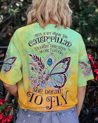 SHE BEGAN TO FLY BUTTERFLY ALL OVER PRINT - TLNZ1807231