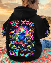 BE YOU THE WORLD WILL ADJUST FROG ALL OVER PRINT - TLNZ0612232