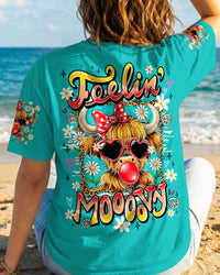 FEELIN' MOOOOVY HIGHLAND COW ALL OVER PRINT - TY0907261
