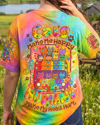 CATS MAKE ME HAPPY  ALL OVER PRINT - TYQY1107263