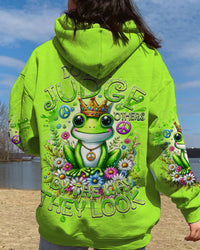 DO NOT JUDGE OTHERS FROG ALL OVER PRINT - TY0911234