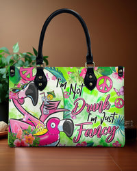 I'M JUST FANCY FLAMINGO LEATHER HANDBAG - TYQY2105246