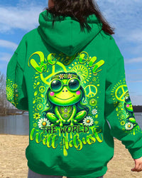 BE YOU THE WORLD WILL ADJUST FROG ALL OVER PRINT - TY0311231
