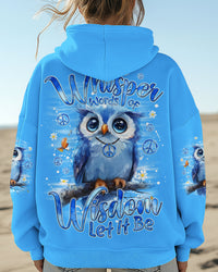 WHISPER WORDS OF WISDOM LET IT BE OWL ALL OVER PRINT - TYQY1809254