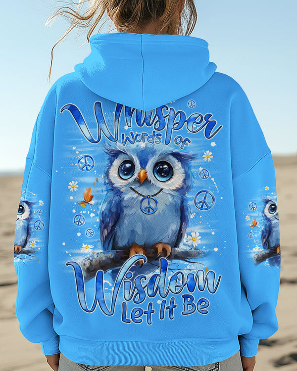 WHISPER WORDS OF WISDOM LET IT BE OWL ALL OVER PRINT - TYQY1809254