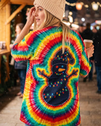 SANTA SNOWMAN CHRISTMAS RAINBOW SWIRL ALL OVER PRINT - TYQY1510264