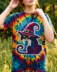 GROOVY WICKED BLACK CAT WITCH HALLOWEEN ALL OVER PRINT - TYQY2508264