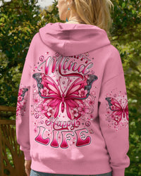 HAPPY MIND HAPPY LIFE BUTTERFLY ALL OVER PRINT - TYQY2602261