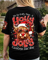 OH BY GOLLY HIGHLAND COW CHRISTMAS ALL OVER PRINT - TYQY2309264
