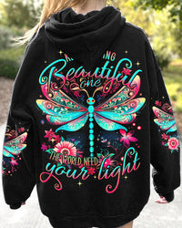 THE WORLD NEED YOUR LIGHT DRAGONFLY ALL OVER PRINT - TYQY0910231