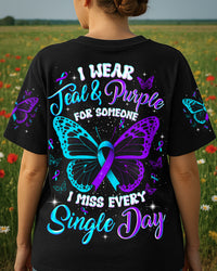 I WEAR TEAL AND PURPLE SUICIDE PREVENTION AWARENESS ALL OVER PRINT - TYQY0909252