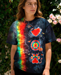 SPOOKY PEACE LOVE PAW PRINT HALLOWEEN ALL OVER PRINT - TLHG1809262