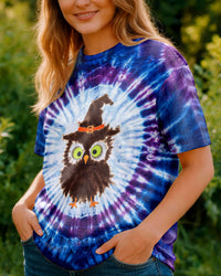 SPOOKY HALLOWEEN WITCH OWL SWIRL ALL OVER PRINT - TYLN1009262