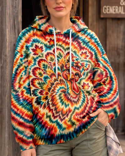 AUTUMN EMBER COLORBURST TURKEY THANKSGIVING ALL OVER PRINT - YHLN2610262