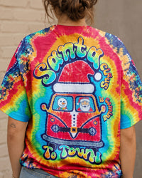 SANTA CLAUS IS COMING TO TOWN CHRISTMAS SWIRL ALL OVER PRINT - TY0310261
