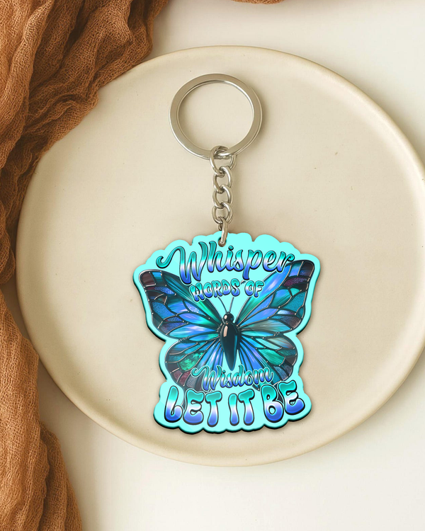 WHISPER WORDS OF WISDOM LET IT BE BUTTERFLY ORNAMENT & KEYCHAIN - TYQY1209251