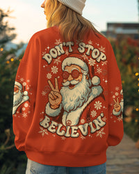 DON'T STOP BELIEVING SANTA CHRISTMAS ALL OVER PRINT - TY0511251