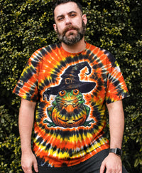 SPOOKY FROG PUMPKIN HALLOWEEN BURST ALL OVER PRINT   - TLHG1109267