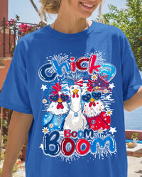 CHICKA BOOM BOOM HIPPIE CHICKEN COTTON SHIRT - TY0506261