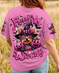 FEELIN' WITCHY HALLOWEEN YORKSHIRE TERRIER DOG ALL OVER PRINT - TYQY1409262