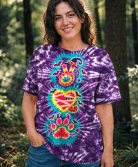 PEACE LOVE PAW PRINT HALLOWEEN ALL OVER PRINT - TLHG2109261