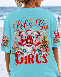 LET'S GO GIRLS FLAMINGO CHRISTMAS ALL OVER PRINT - TYQY2410232