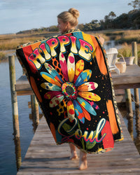 HIPPIE SOUL FLOWER FLEECE BLANKET - TYQY2901262