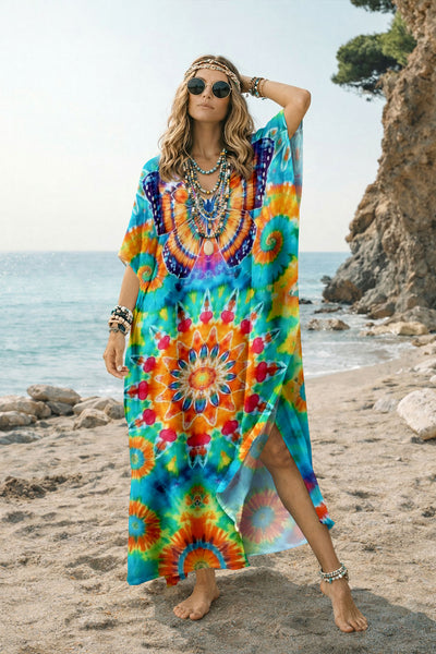 MANDALA BUTTERFLY KAFTAN DRESS - YHLN1401262