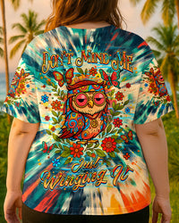 DON'T MIND ME JUST WINGING IT OWL ALL OVER PRINT - YHHG1107252