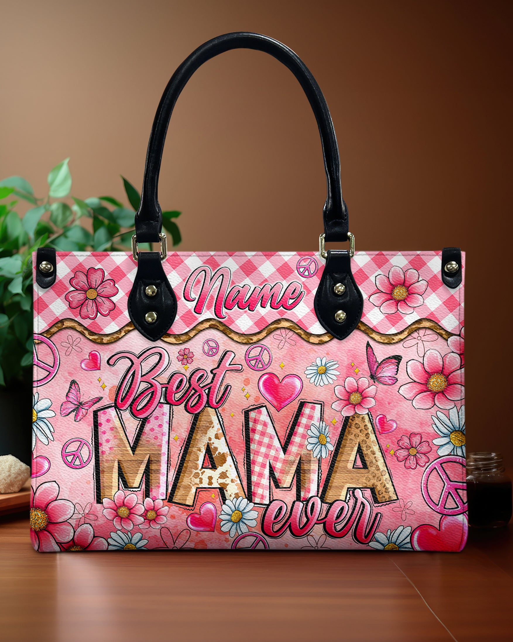 BEST MAMA EVER LEATHER HANDBAG - TYQY1807242