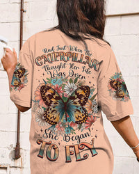 SHE BEGAN TO FLY BUTTERFLY ALL OVER PRINT - TLNZ2007231