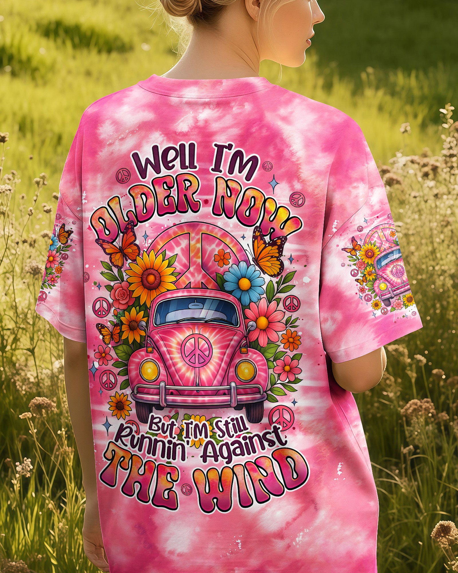 RUNNING AGAINST THE WIND CAR TIE DYE ALL OVER PRINT - TYQY2511251