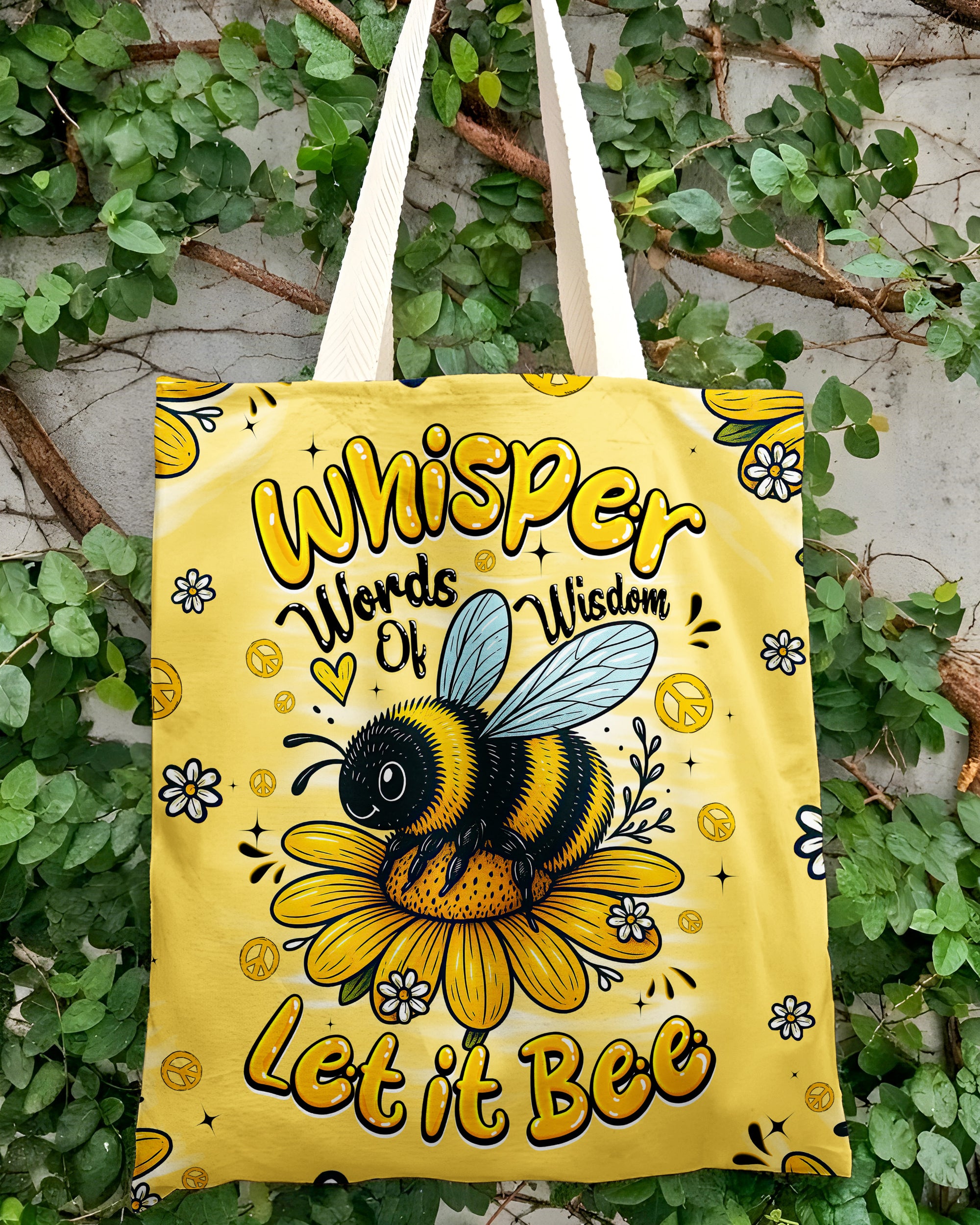 WHISPER WORDS OF WISDOM LET IT BEE TOTE BAG - TYQY1706254