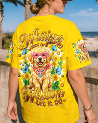 WHISPER WORDS OF WISDOM LET IT BE GOLDEN RETRIEVER PUPPY DOG ALL OVER PRINT - TYQY1105262