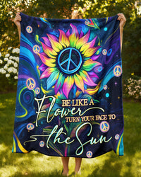 BE LIKE A FLOWER COLORFUL FLEECE BLANKET - TYQY3001262